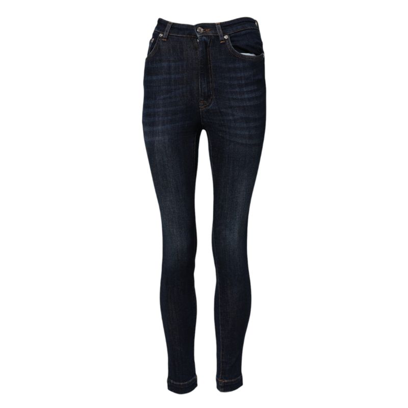 Dolce & Gabbana Blue Grace High Waist Skinny Denim Women's Jeans (Pre-Owned)